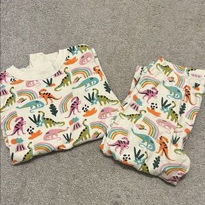 Hanna Andersson Multicolor Dinosaur Pajama Set